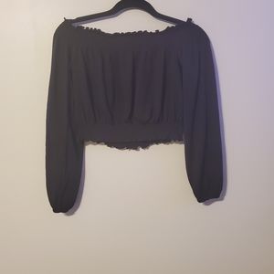 Super cropped long sleeve shirt